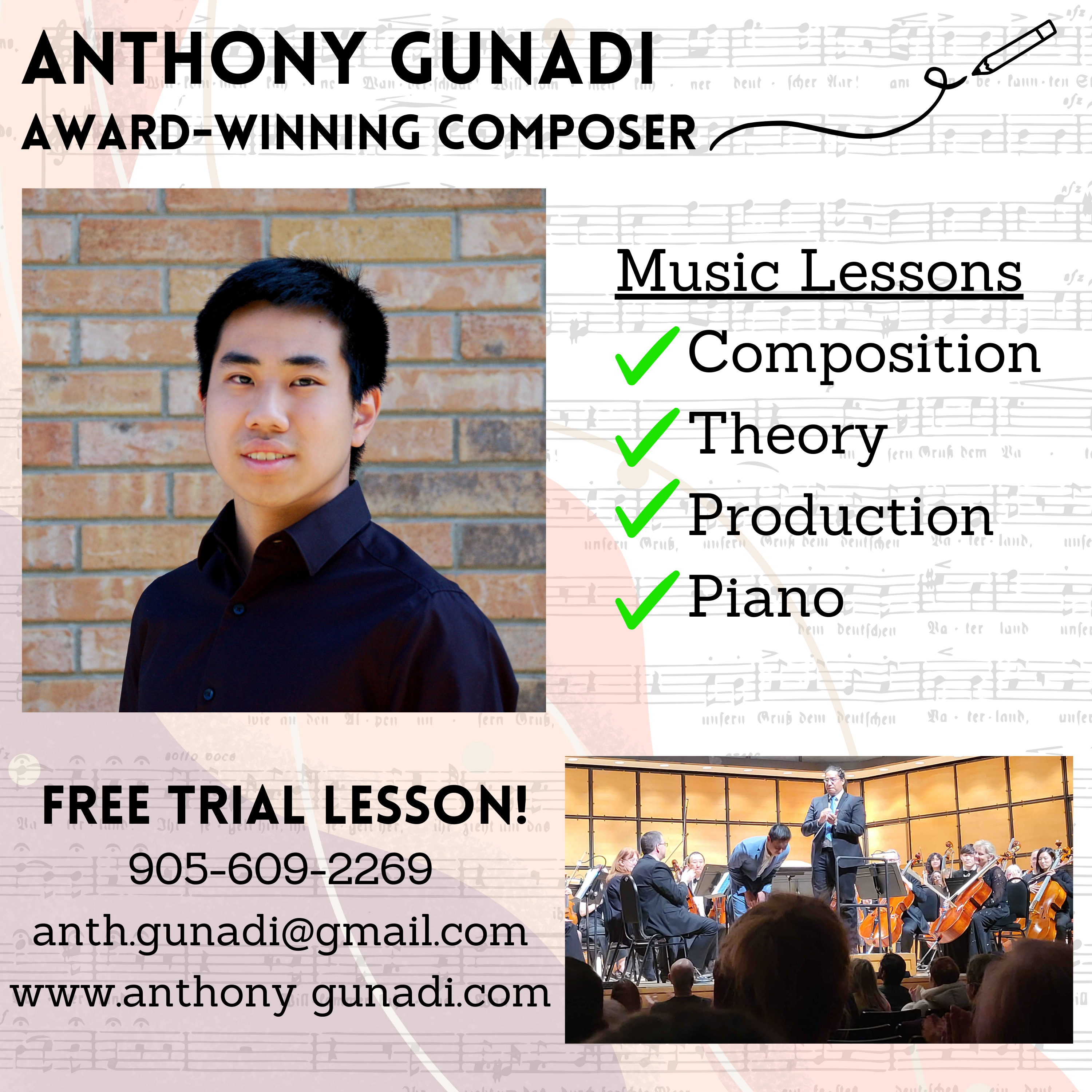 Music Lessons Advertisement